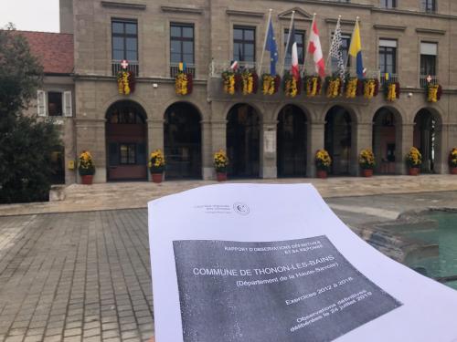 Thonon : la Chambre régionale des comptes relève des irrégularités dans la gestion de la ville Thonon : la Chambre régionale des comptes relève des irrégularités dans la gestion de la ville