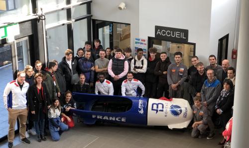 (VIDEO) Annecy : l’équipe de France de bobsleigh glisse plus vite grâce au lycée Gordini