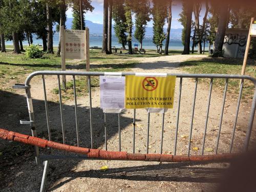Les plages de Chens-sur-Léman elles aussi interdites à la baignade Les plages de Chens-sur-Léman elles aussi interdites à la baignade