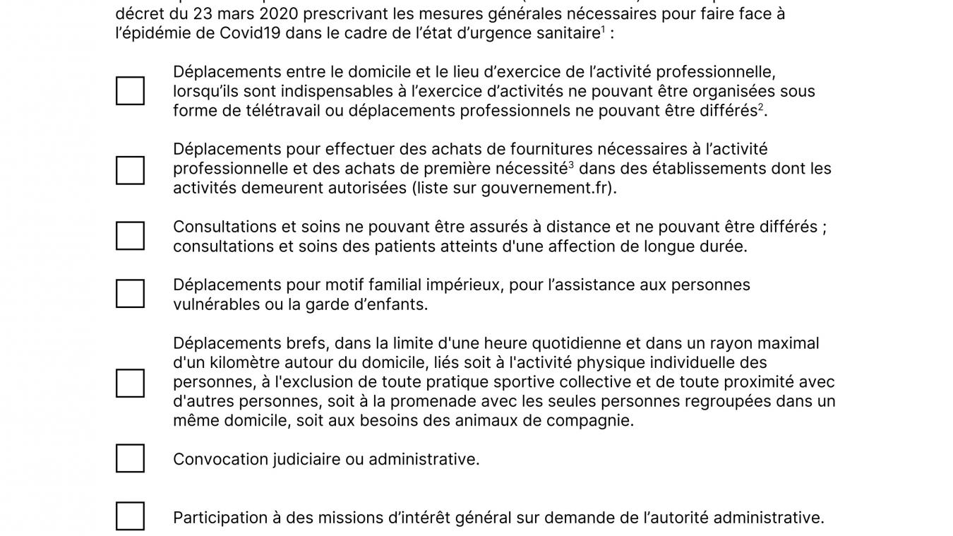 Confinement Telechargez La Nouvelle Attestation Derogatoire
