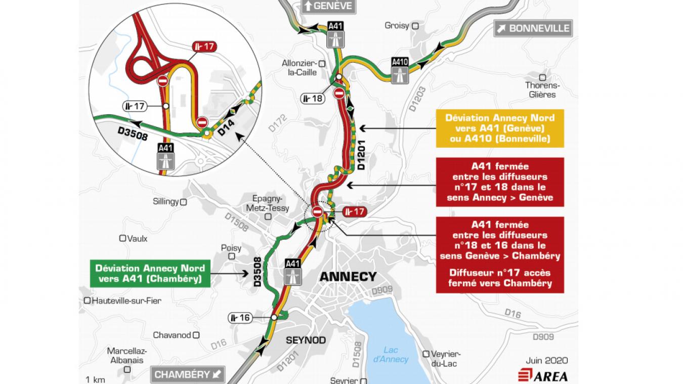 Haute Savoie L Autoroute A41 Nord Ferme Dans La Nuit Du 2 Au 3 Juillet L Essor Savoyard