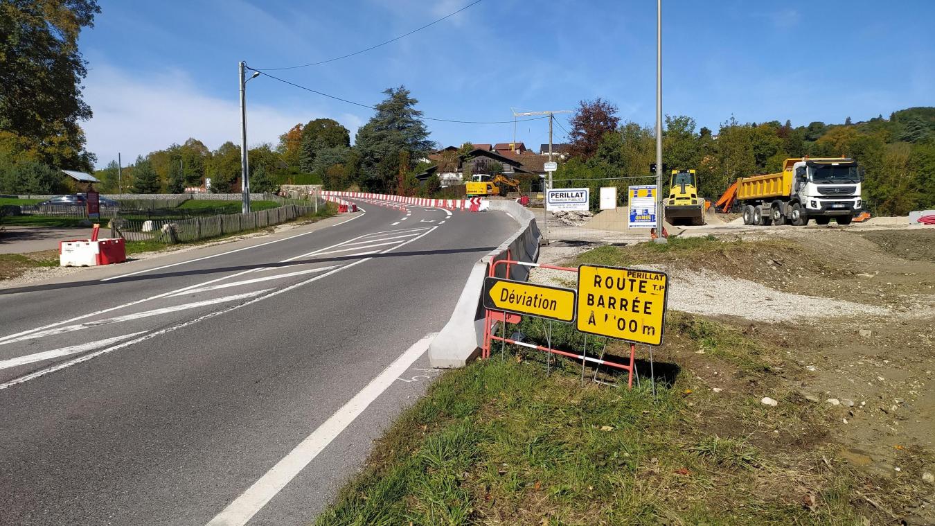 Ce rond-point va sécuriser le site des Ponts de la Caille situé à cheval sur Cruseilles et Allonzier.