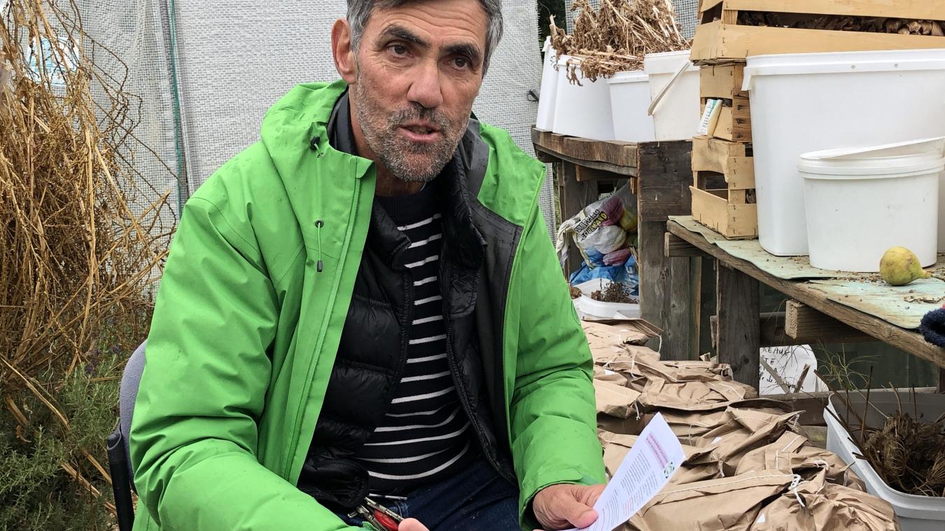 André Veirman, de Terre d’Union, voudrait que plus de ressources soient produites localement pour les habitants (céréales, légumes...).