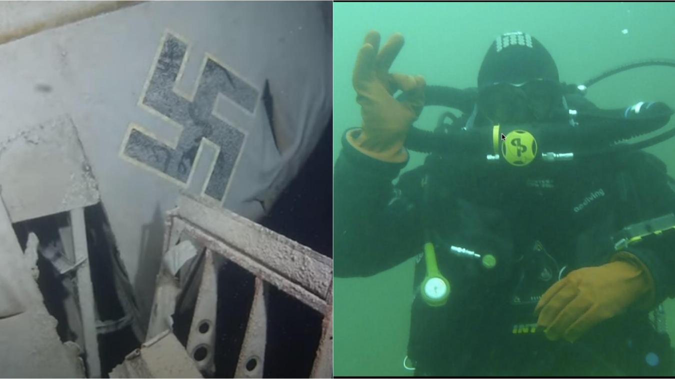 Seuls les plongeurs les plus expérimentés peuvent partir à la découverte de l’avion nazi, qui gît à 112 mètres de profondeur.