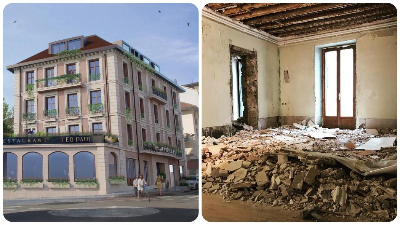 16 Rue Georges 1er Aix Les Bains Aix-les-Bains: l'impressionnant chantier du Grand Hôtel du Parc,  établissement emblématique du centre-ville - L'Essor Savoyard