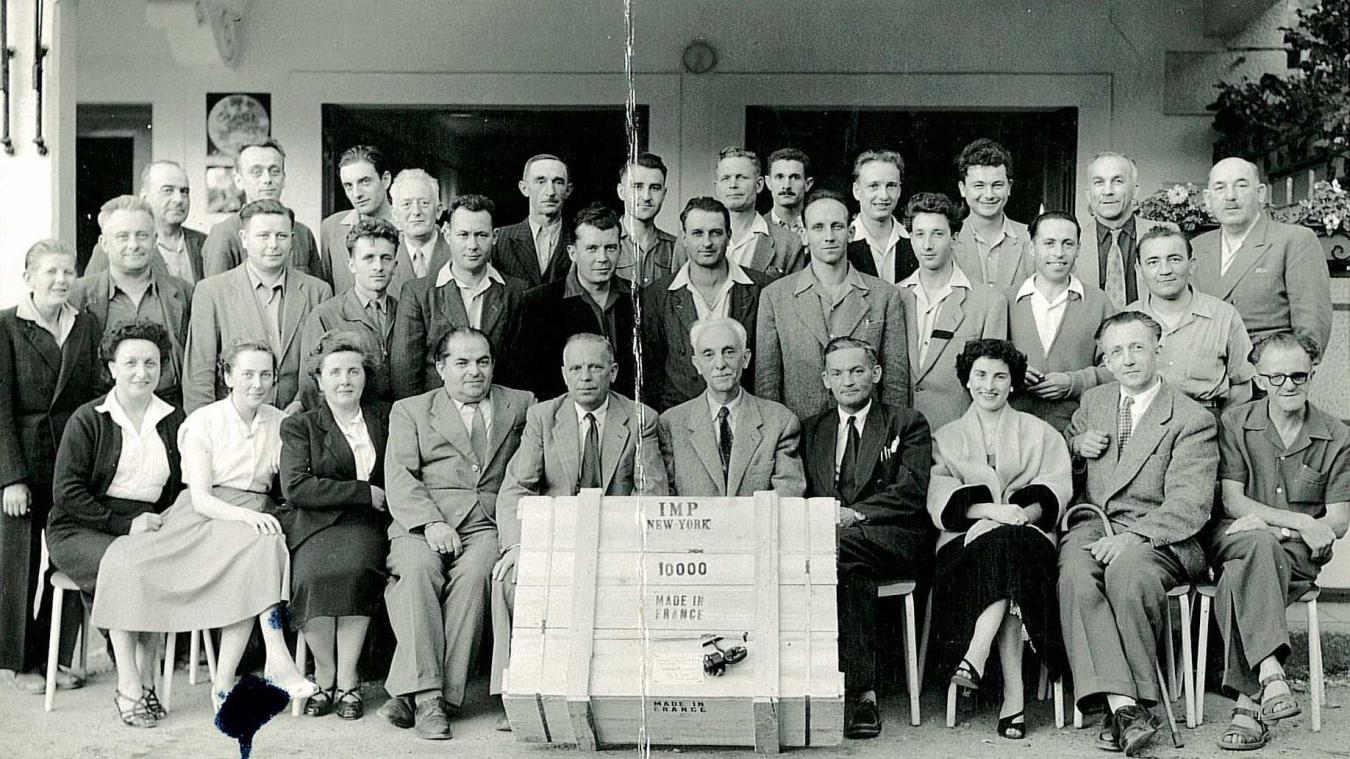 Moulinet Mitchell, photo de groupe, 1955