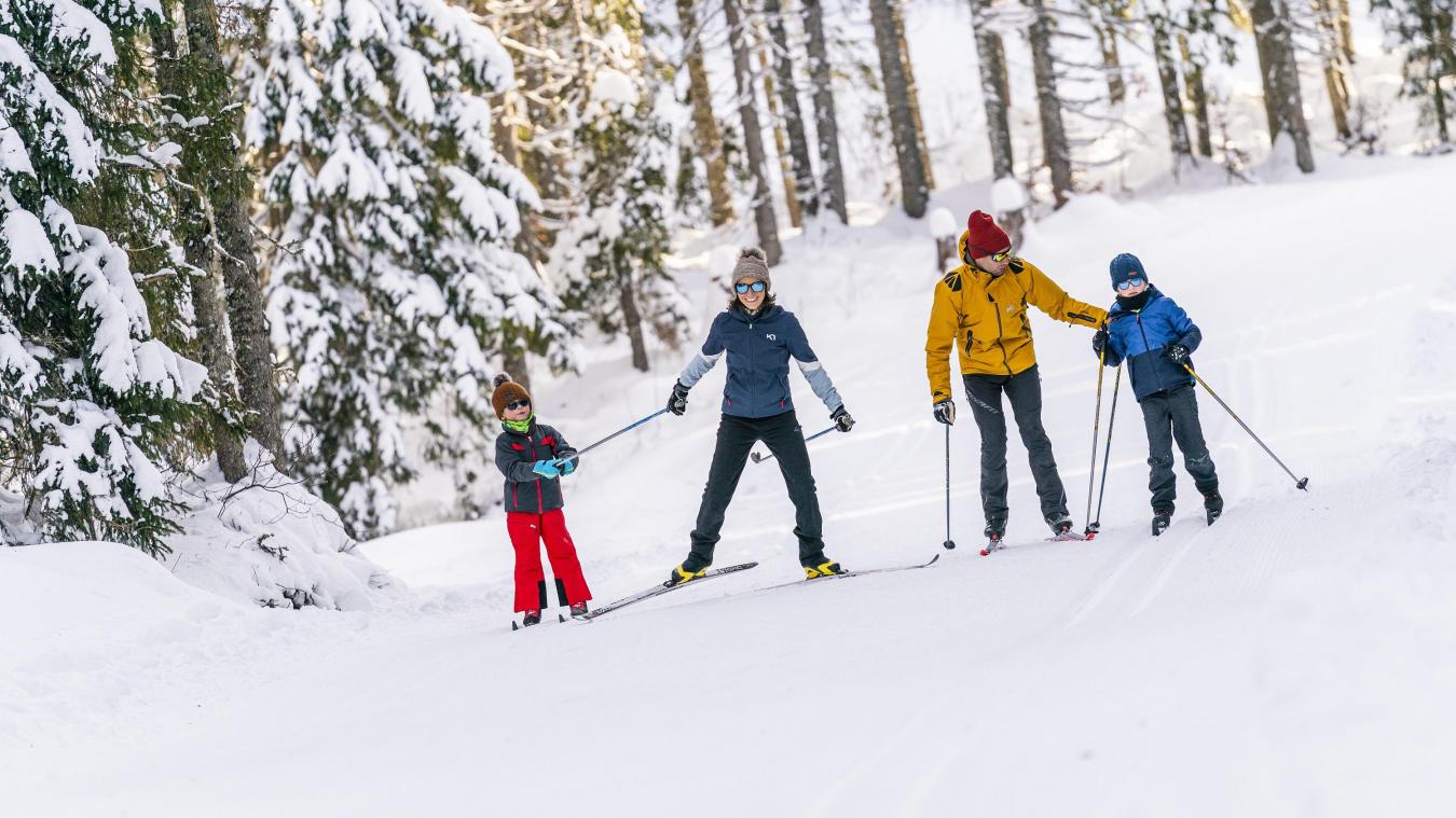 Dans les stations des Monts Jura, le bonheur du ski nordique.