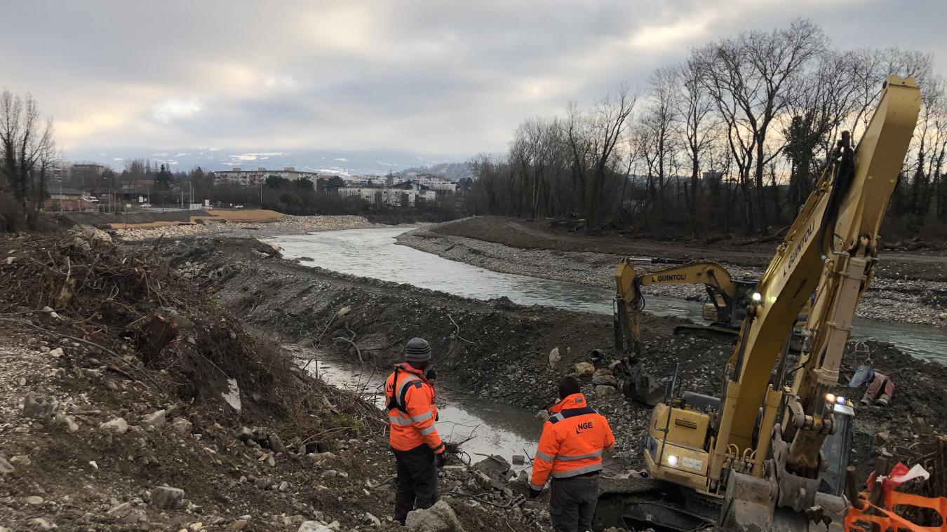 Annemasse/Gaillard : où en est le chantier de la digue pour ...