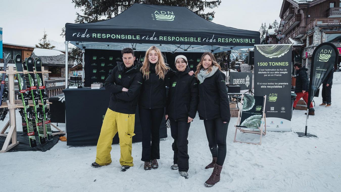 L’équipe d’ADN Skis a mis au point des skis 100% recyclables. Des séances de tests ont été organisées à Courchevel et Val d’Isère. La prochaine se déroulera aux Gets, le 26 mars.