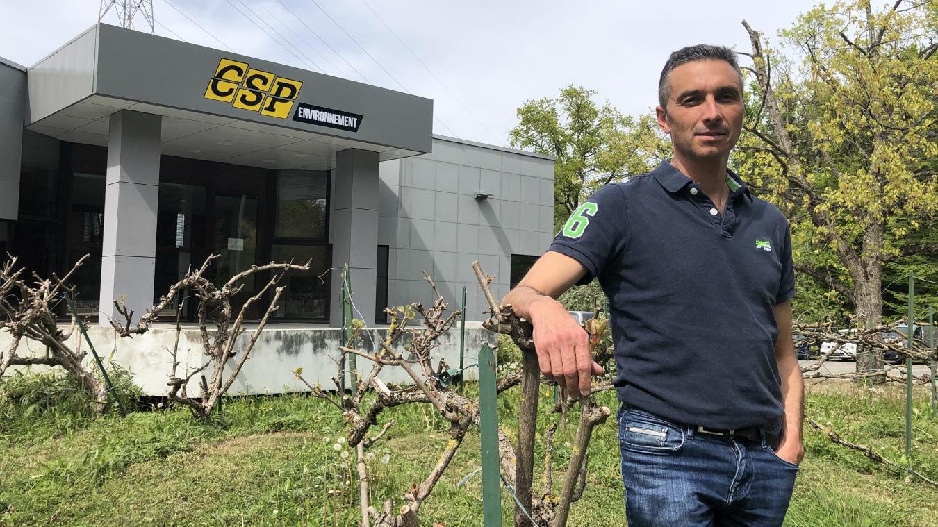 Ludovic Favre, patron avec ses frères de l’entreprise familiale CSP, nouvellement installée à Bons-en-Chablais.