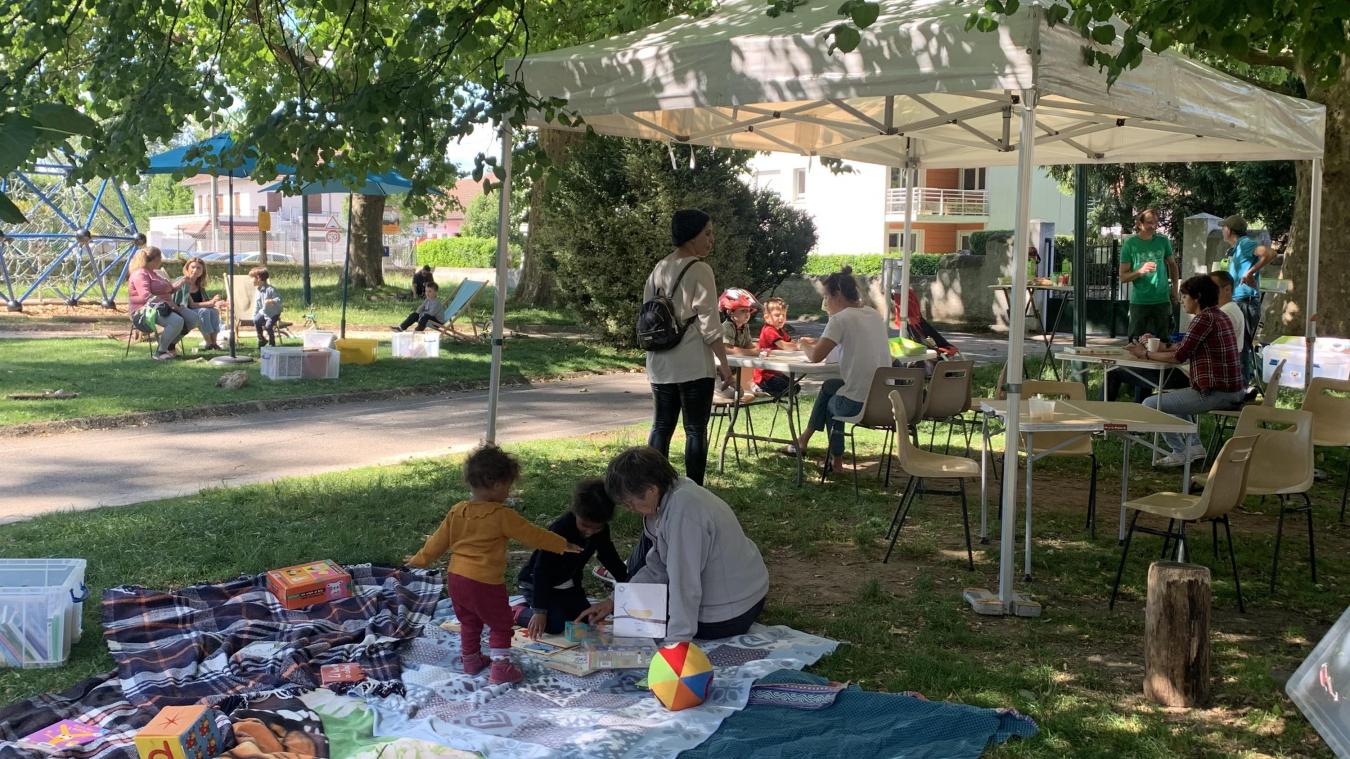 Pour le premier rendez-vous de l’été, les habitants étaient présents au parc Andrevetan.