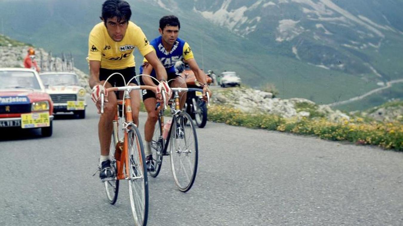 En juillet 1973, Luis Ocaña s'empare du maillot jaune sur l'étape du Salève, il remportera son premier et unique Tour de France.