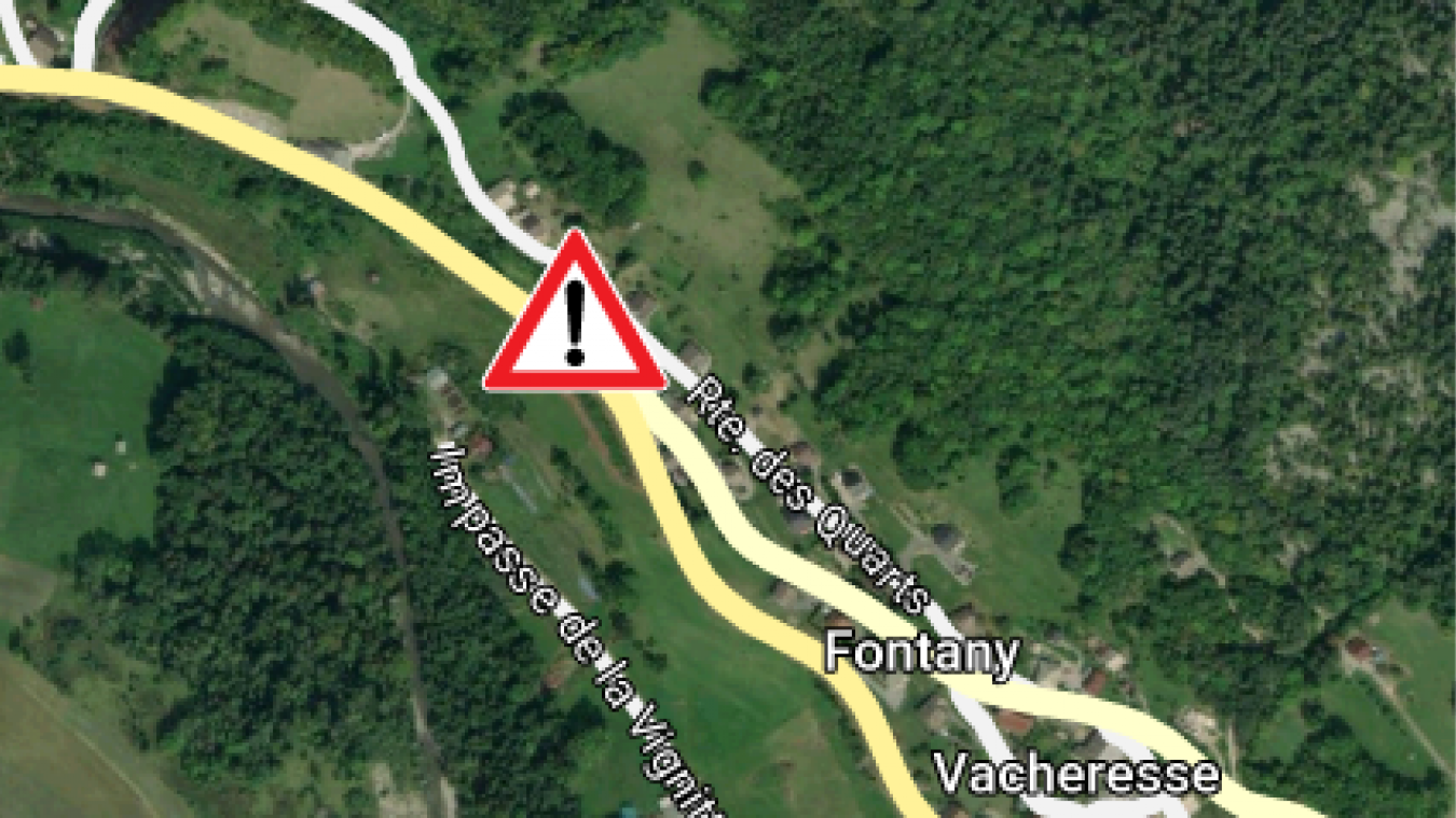Un accident de la route perturbe la circulation sur la RD22.