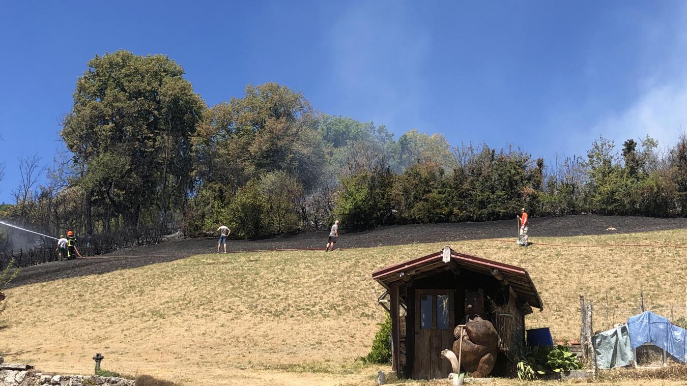 Montanges : des centaines de mètres carrés de végétation détruits par l’incendie