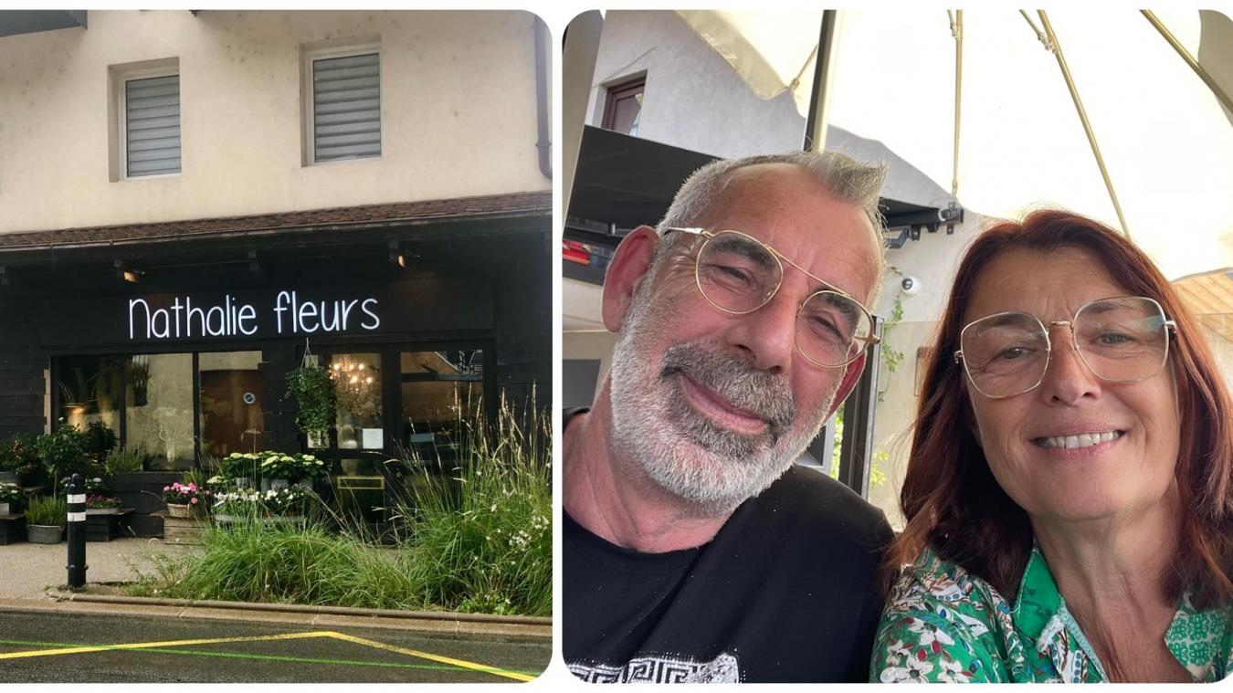 A gauche: la boutique de Veyrier-du-Lac restera ouverte. A droite: Daniel Abry-Durand, gérant du magasin à Veyrier, et Nathalie, la fondatrice de l’enseigne.