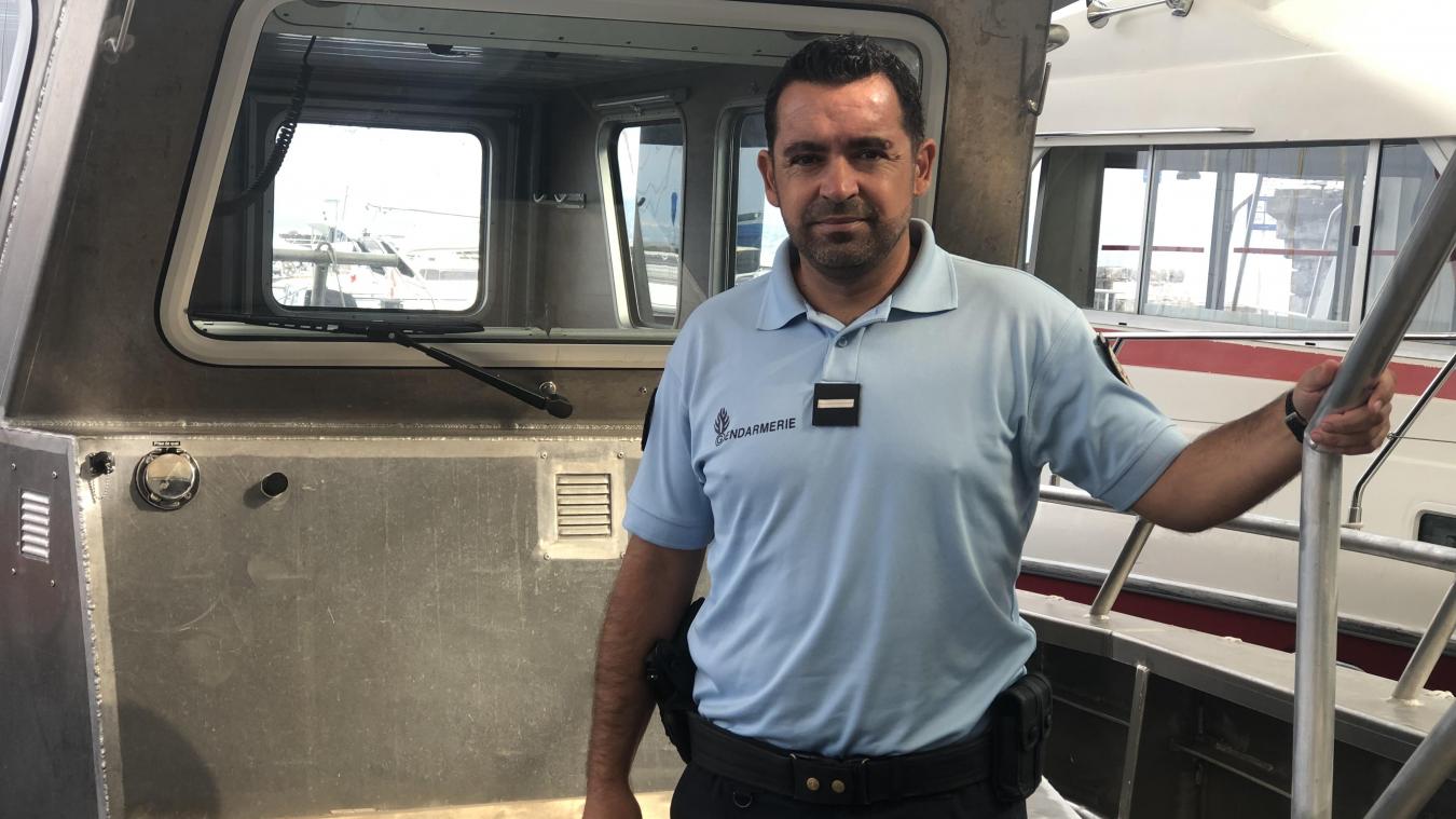 L’adjudant-chef Danilo Molina est à la tête de la brigade nautique d’Evian depuis 2016.