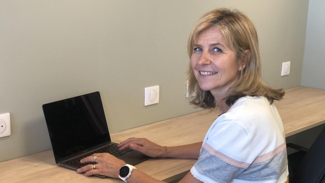 Delphine Saulnier a travaillé 30 ans dans la communication, avant d’ouvrir son espace de co-working, le 1er septembre.
