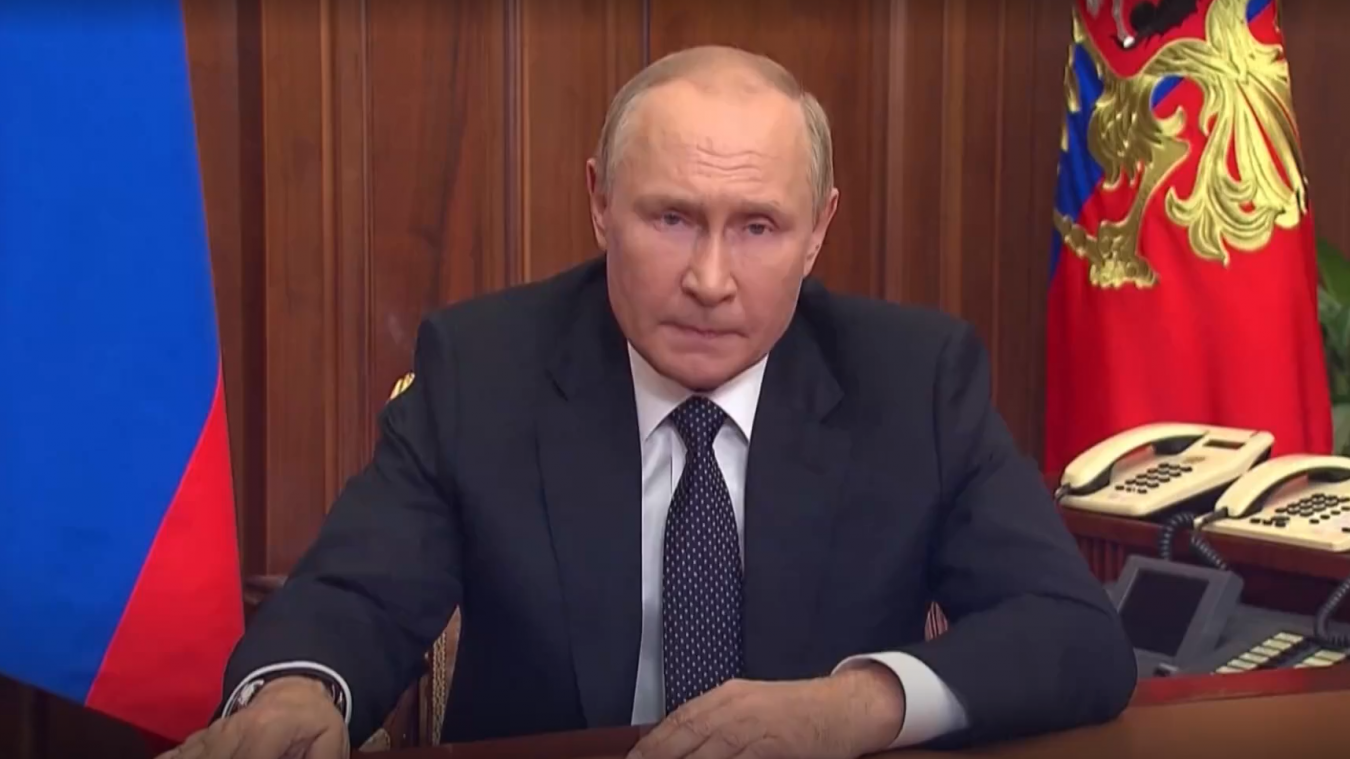« Le but de l'Occident est d'affaiblir, de diviser et de détruire la Russie », a affirmé Vladimir Poutine mercredi 21 septembre dans une allocution télévisée.