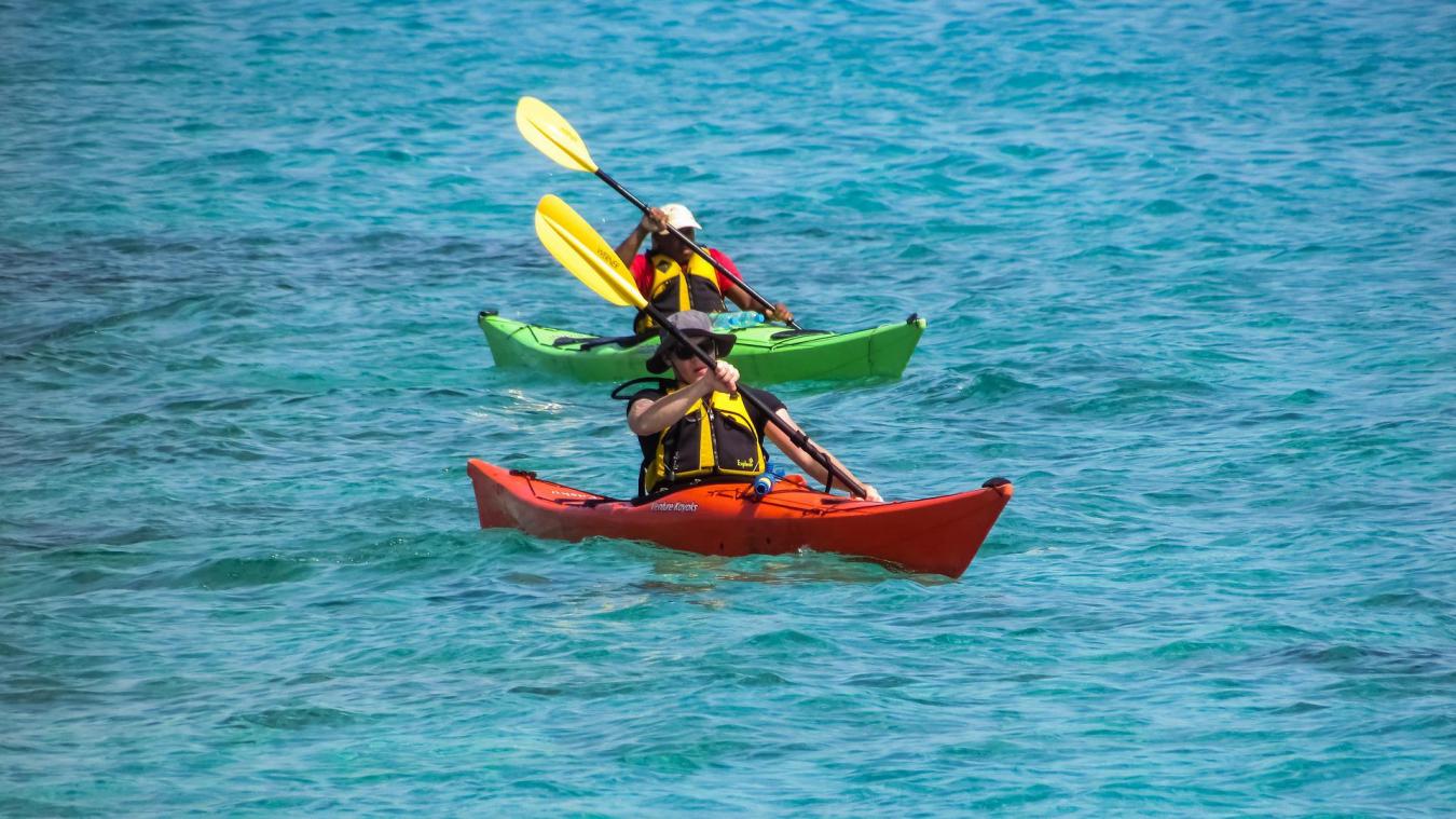 Un parakayak sur le lac de Divonne