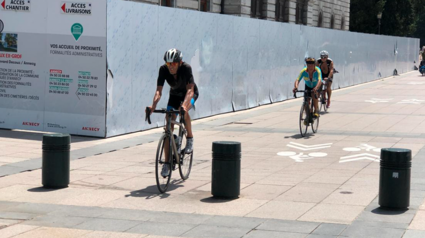 Dans le centre-ville, le nombre de cyclistes a plutôt tendance à stagner.