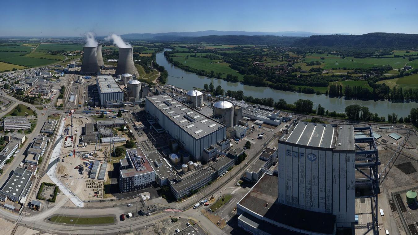 Vue de l’actuelle centrale nucléaire du Bugey.