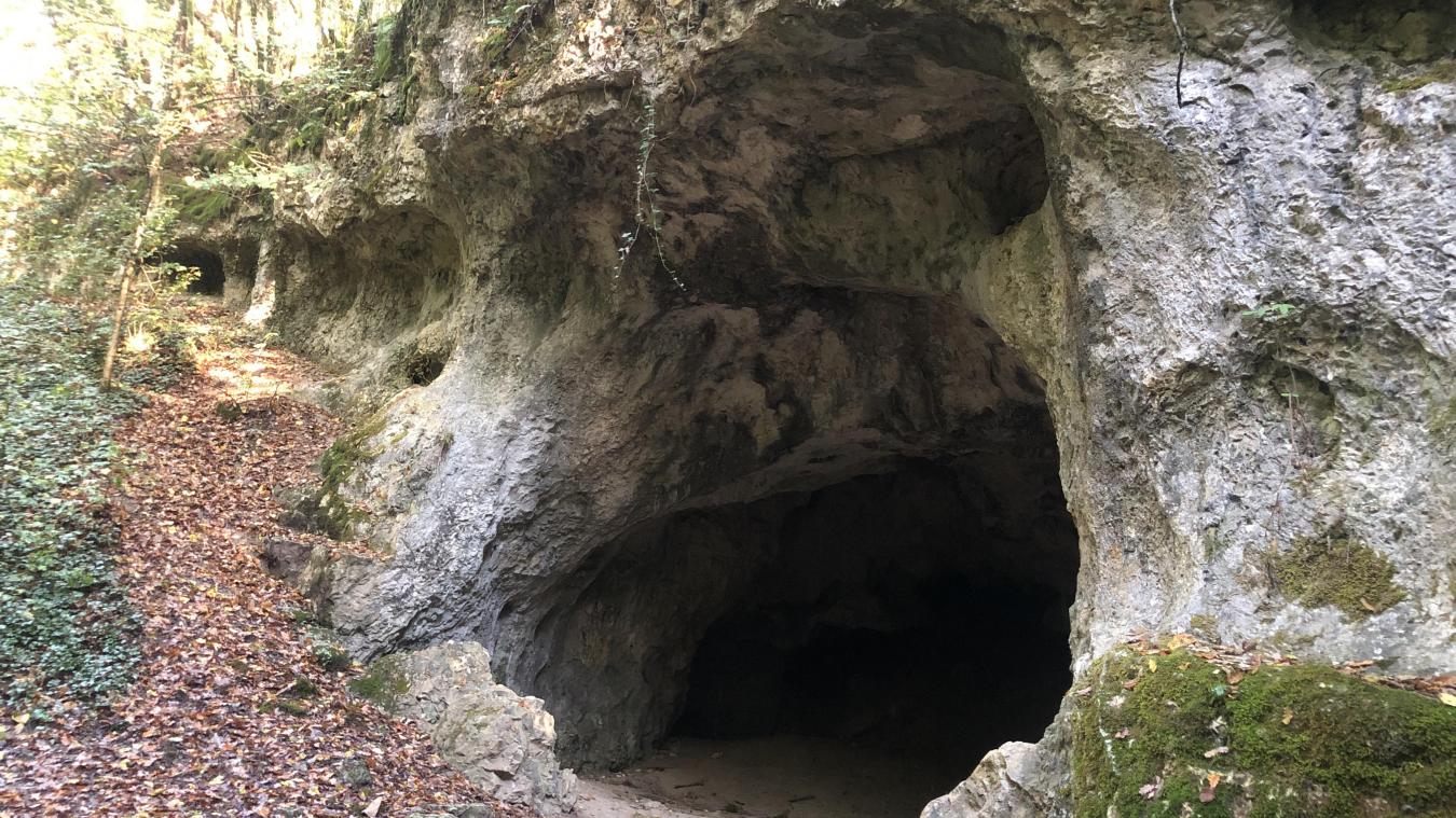 L’entrée de la grotte. Le panneau de la Réserve à l’entrée du sentier, le long de la route du Tiocan. Les bacs. Les autres cavités.
