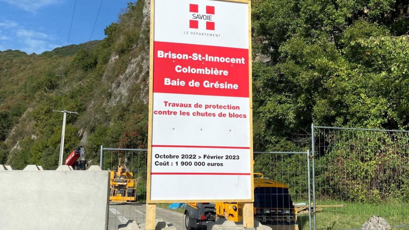 800 mètres de falaises sont sécurisés durant les six mois de travaux au bord du lac du Bourget.