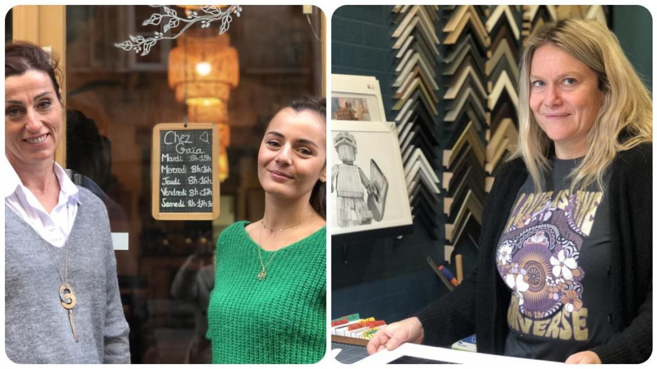 Sandrine, Chloé (du restaurant Gaïa) et Arianne (concept store dédié à l’art et à la déco) ont misé sur le nouveau dynamisme de la rue Juiverie.