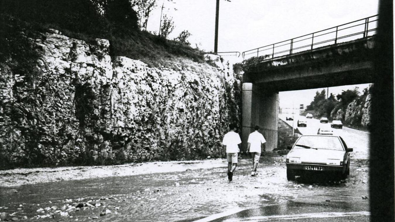 Le 21 juillet 1992, le centre-ville d’Aix-les-Bains a été inondé à la suite d’un orage intense.