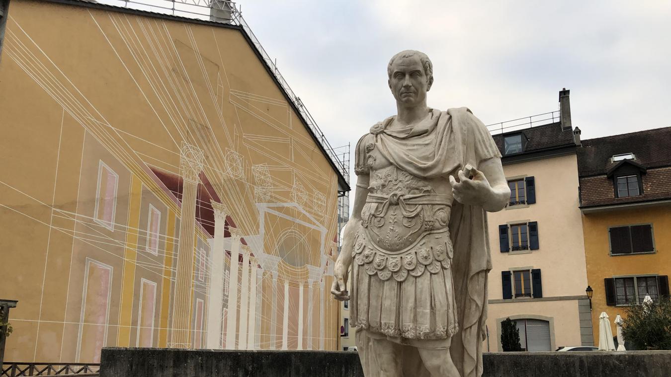 Ce bon vieux Jules César vous invite à visiter le musée romain de Noviodunum, centre névralgique de la Colonia Iulia Equestris, fondée en 50 AV/JC.