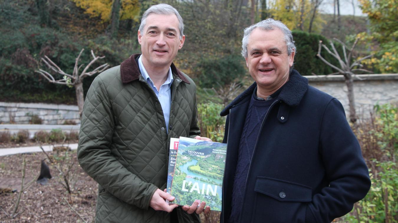 Renaud Donzel et Gérald Gambier, les coauteurs du livre «Découvrir l’Ain».
