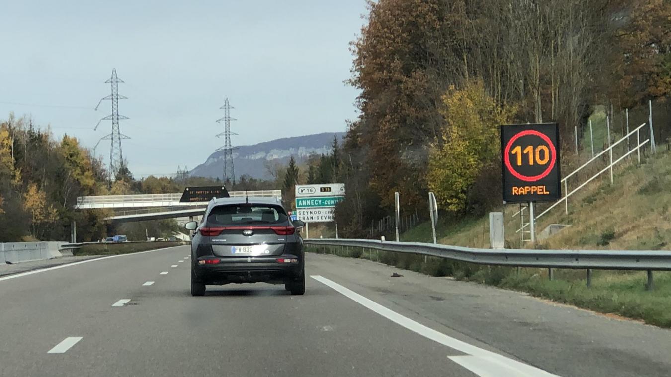 Annecy: 90, 110 km/h… sur l’autoroute, pourquoi la vitesse autorisée varie selon les jours?