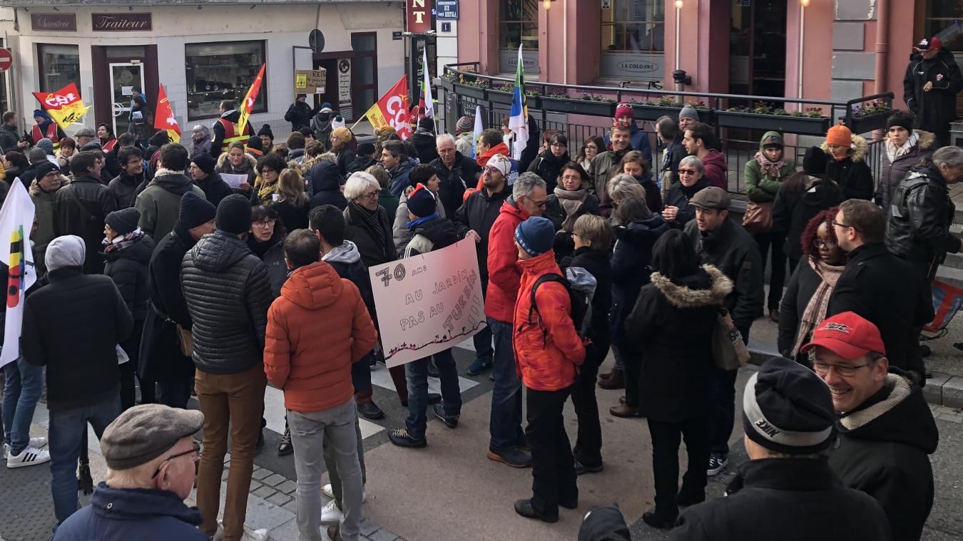 Des mouvements, contre la réforme des retraites, avaient déjà eu lieu, à Bellegarde, en décembre 2019. (Photo d’archives)