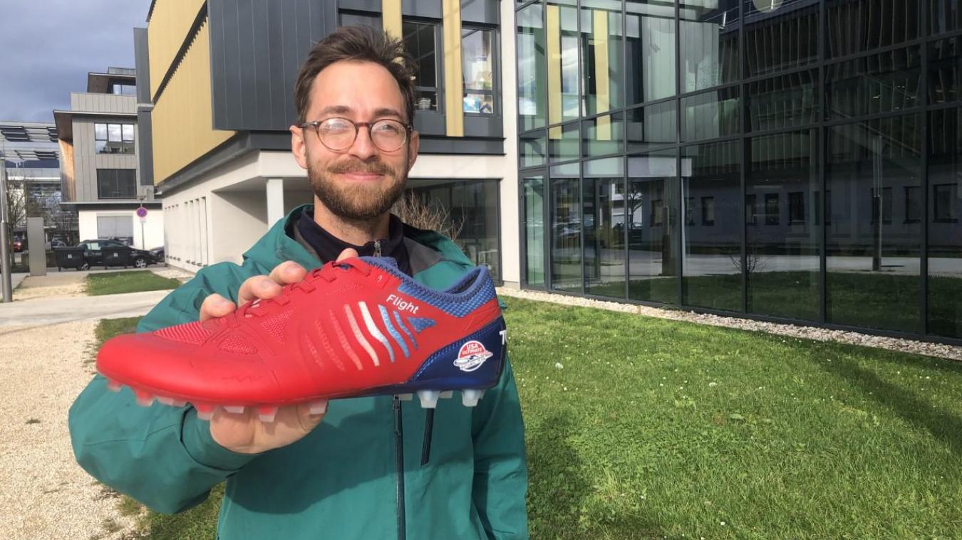 Robin Lamy a déjà développé deux modèles de chaussures pour les joueurs d’ultimate frisbee.