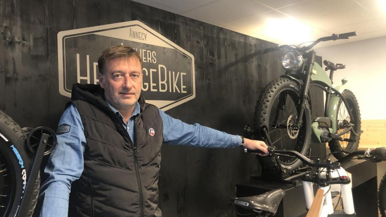 Xavier Wargnier a cofondé HeritageBike avec Guillaume Monsigny. Deux de leurs vélos ont fait le déplacement jusqu’au CES de Las vegas début janvier.