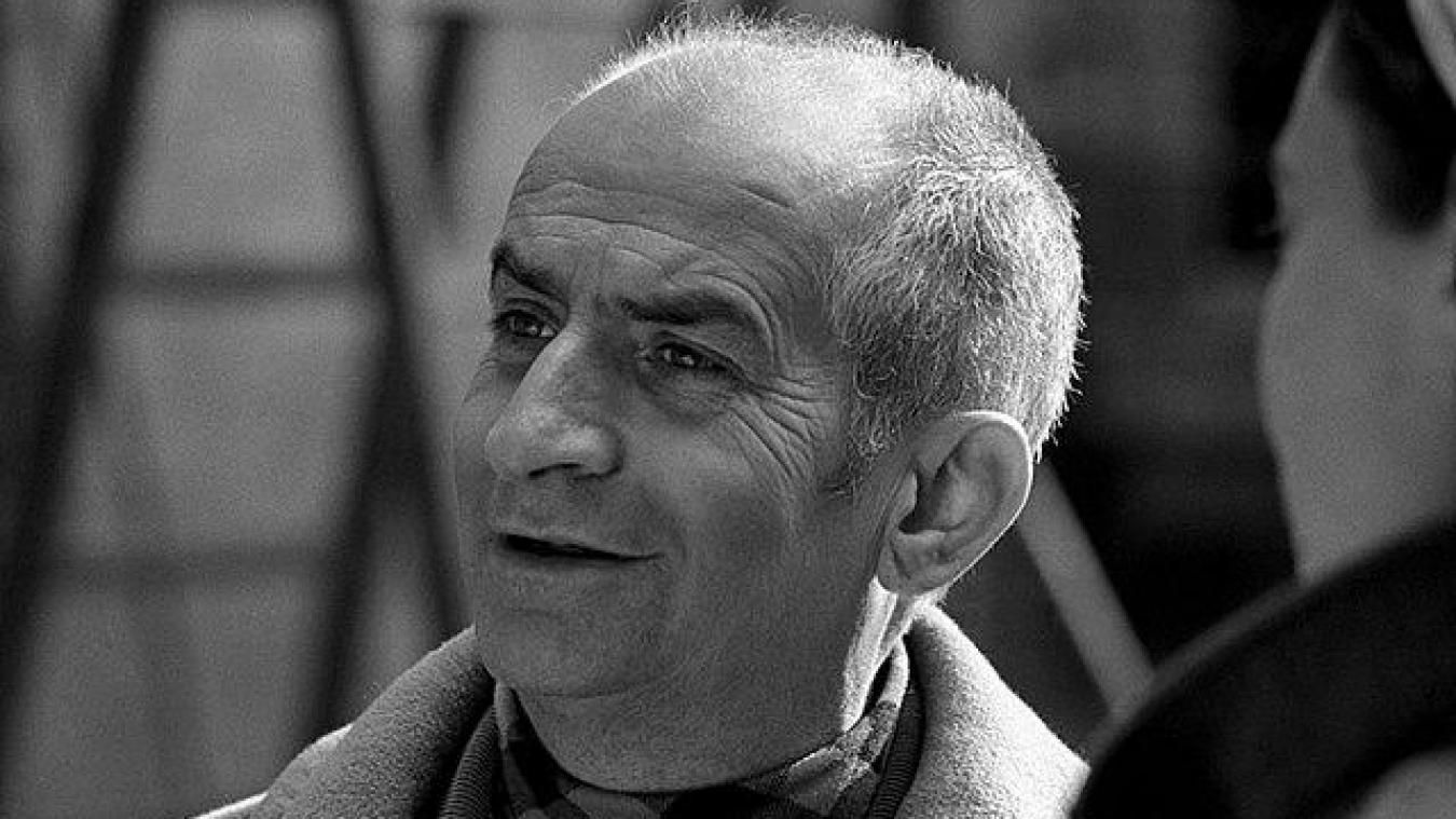 Louis de Funès lors du tournage du film L’Homme orchestre en 1970.
