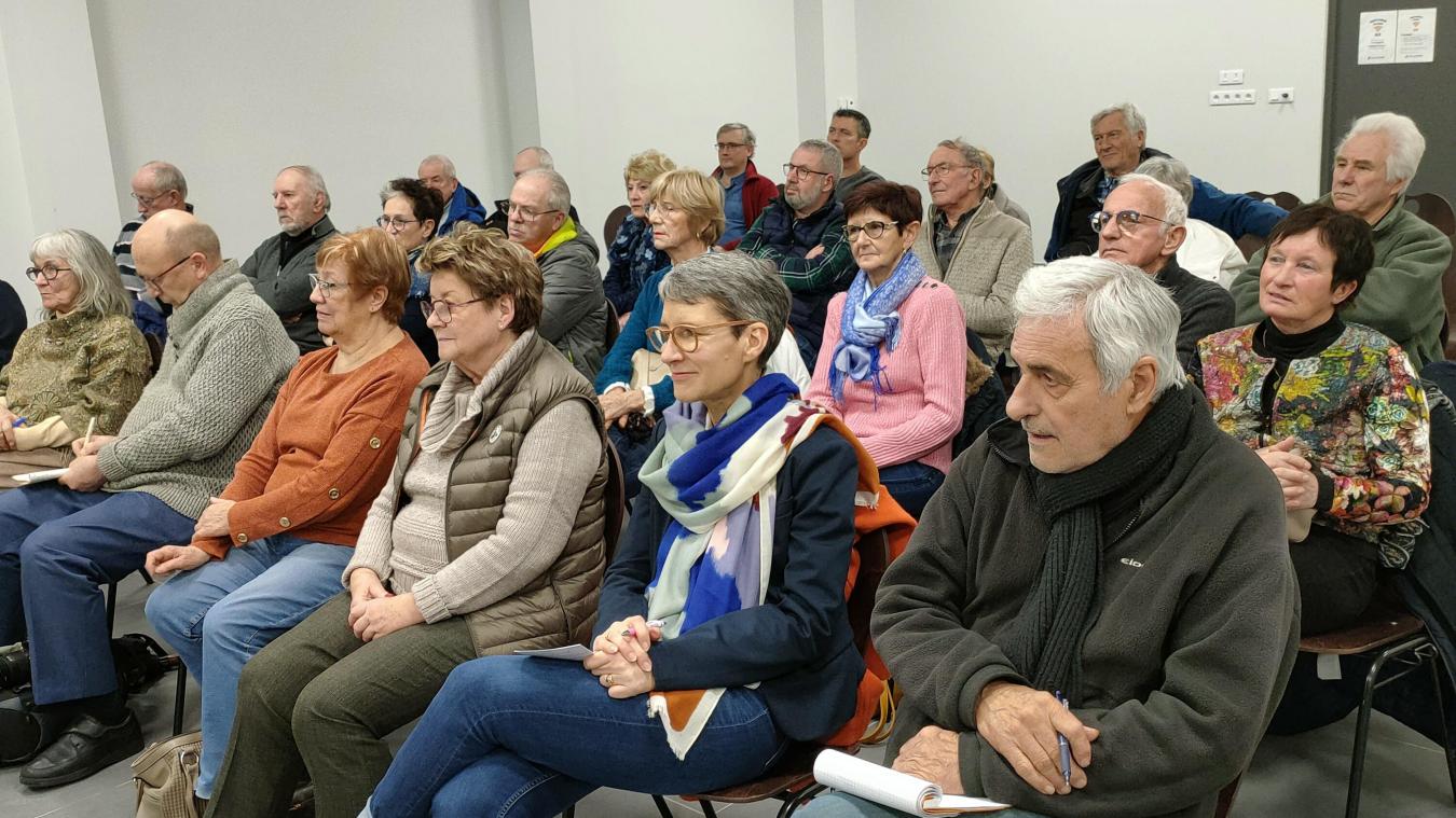Le public lors de l’assemblée générale, en janvier.
