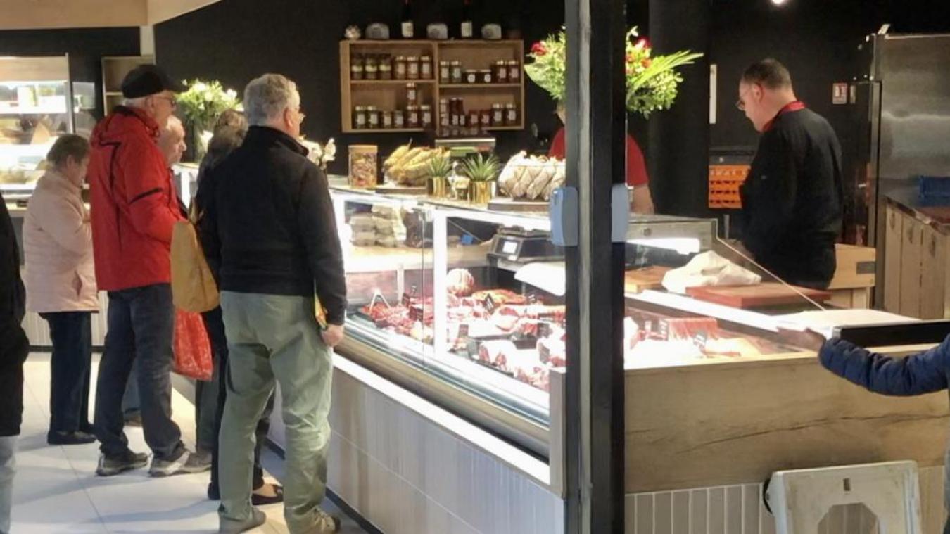 La boucherie Bouvard a été parmi les premiers commerces à ouvrir en novembre 2022.