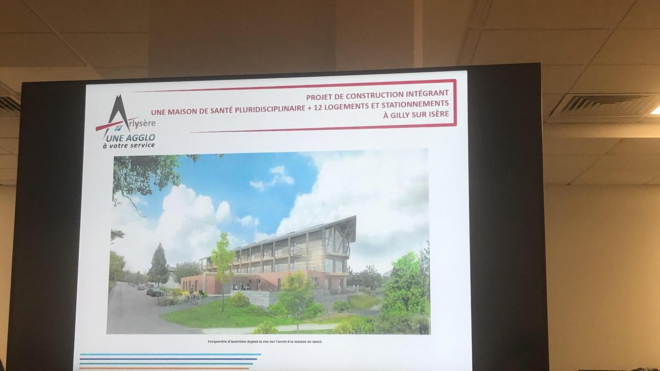 Le futur bâtiment de maison de santé présenté en conseil communautaire le 2 février 2023.