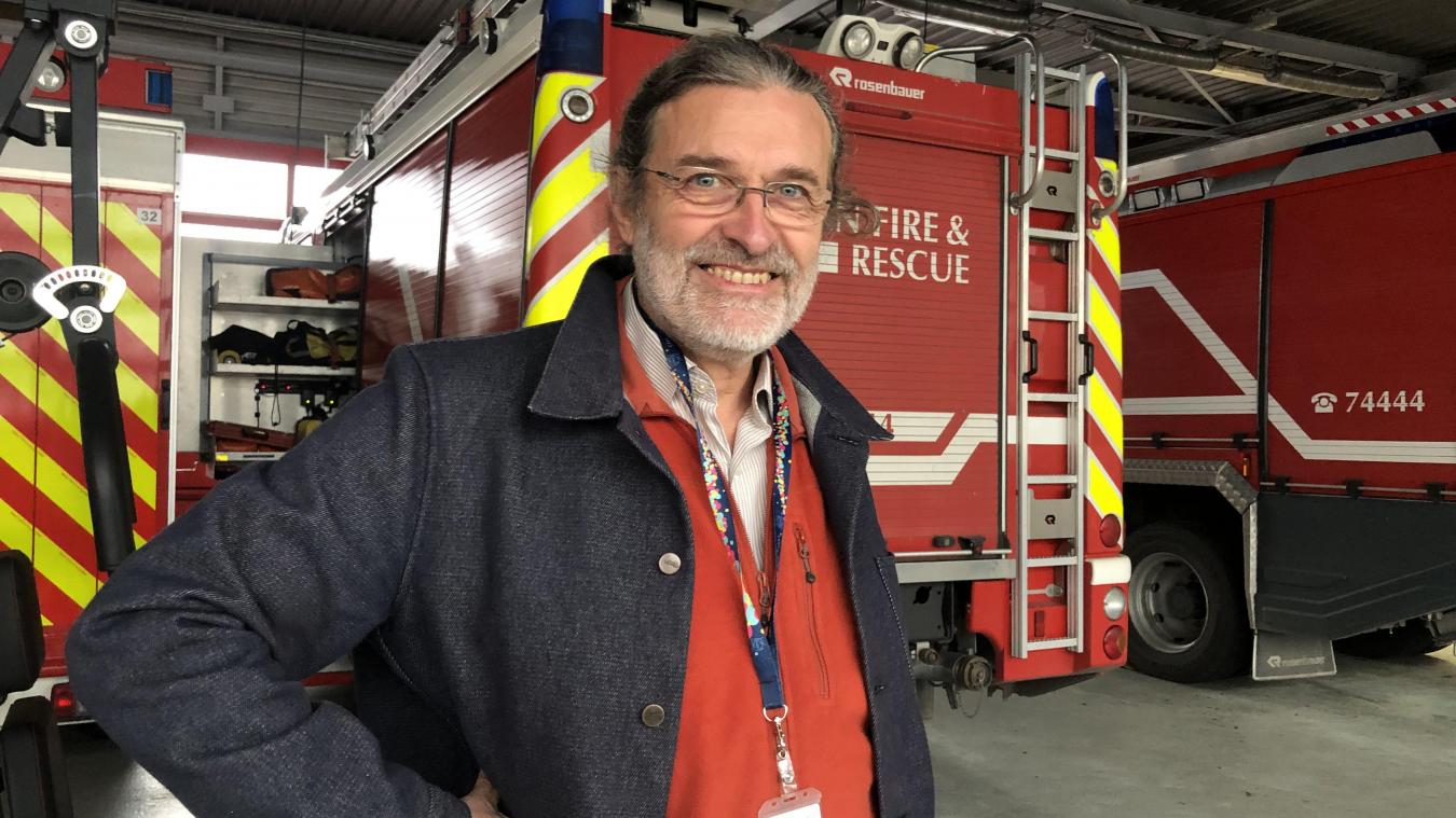 Pierre Bonnal, chef du service incendie, secours, santé et sécurité au travail (occupationnal health and safety), ainsi que responsable de la protection environnementale.
