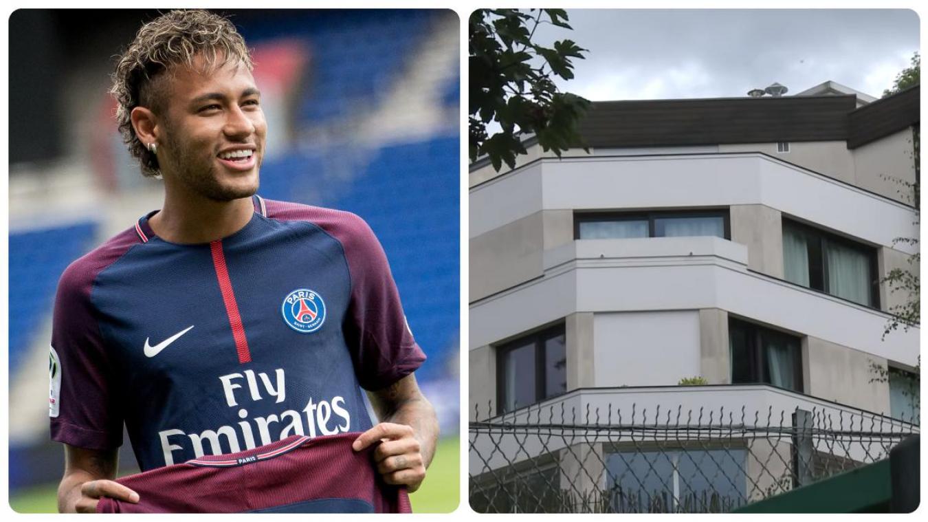 Neymar est installé depuis 2017 dans une villa de cinq étages à Bougival dans les Yvelines.