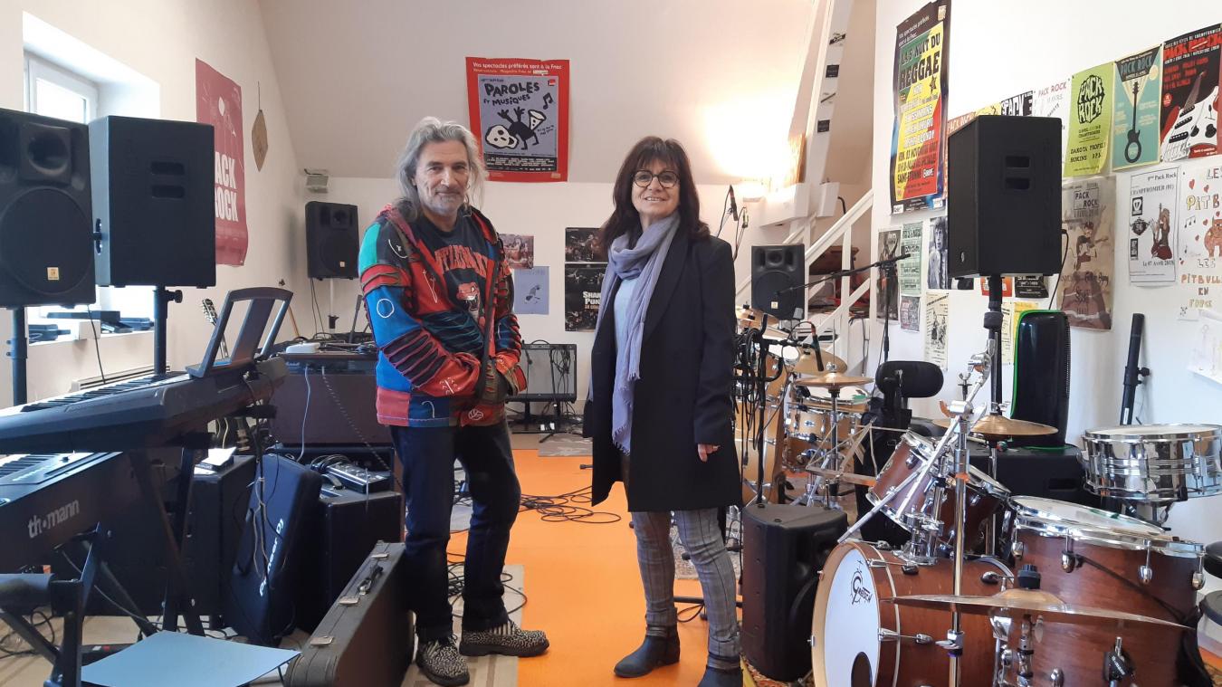 Marco et Nadine Gorand, respectivement animateur et présidente de l’association  Rock à l’appel .