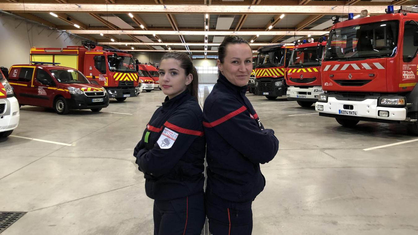 Olivia Berbigette et Virginie Hamoneau n'ont pas le même âge mais elles partagent une même passion pour l’activité de pompier.