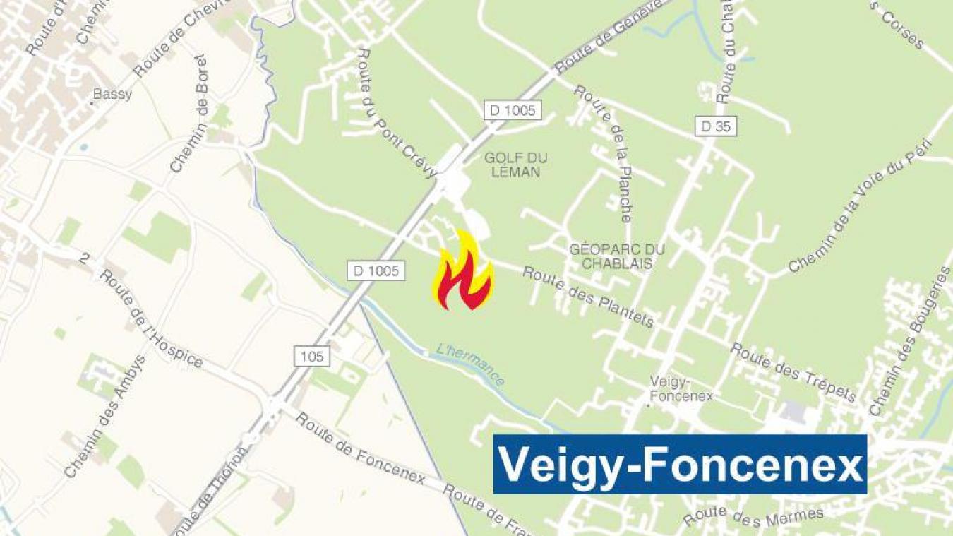 L’incendie a détruit un appartement situé chemin de la Chaux à Veig-Foncenex.