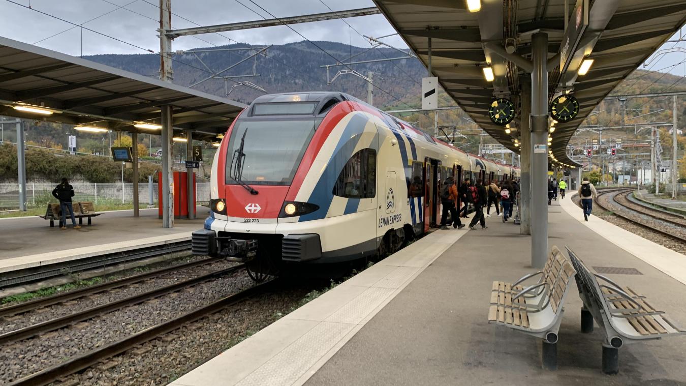 Actuellement, 25 allers-retours ferroviaires sont assurés quotidiennement entre Bellegarde et Genève.