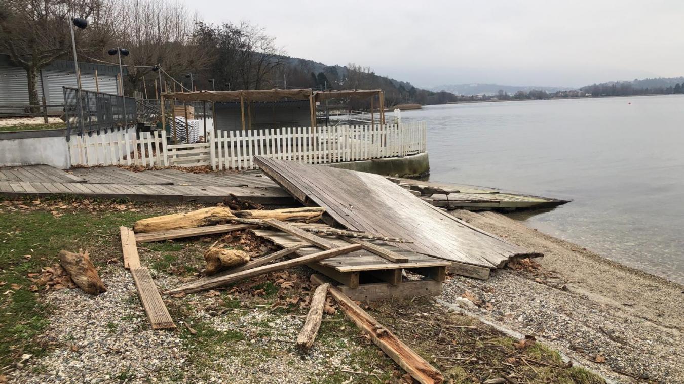 Lac du Bourget : touchée par la crue de 2023, la promenade du lac sera remise à neuf après 6 mois de travaux