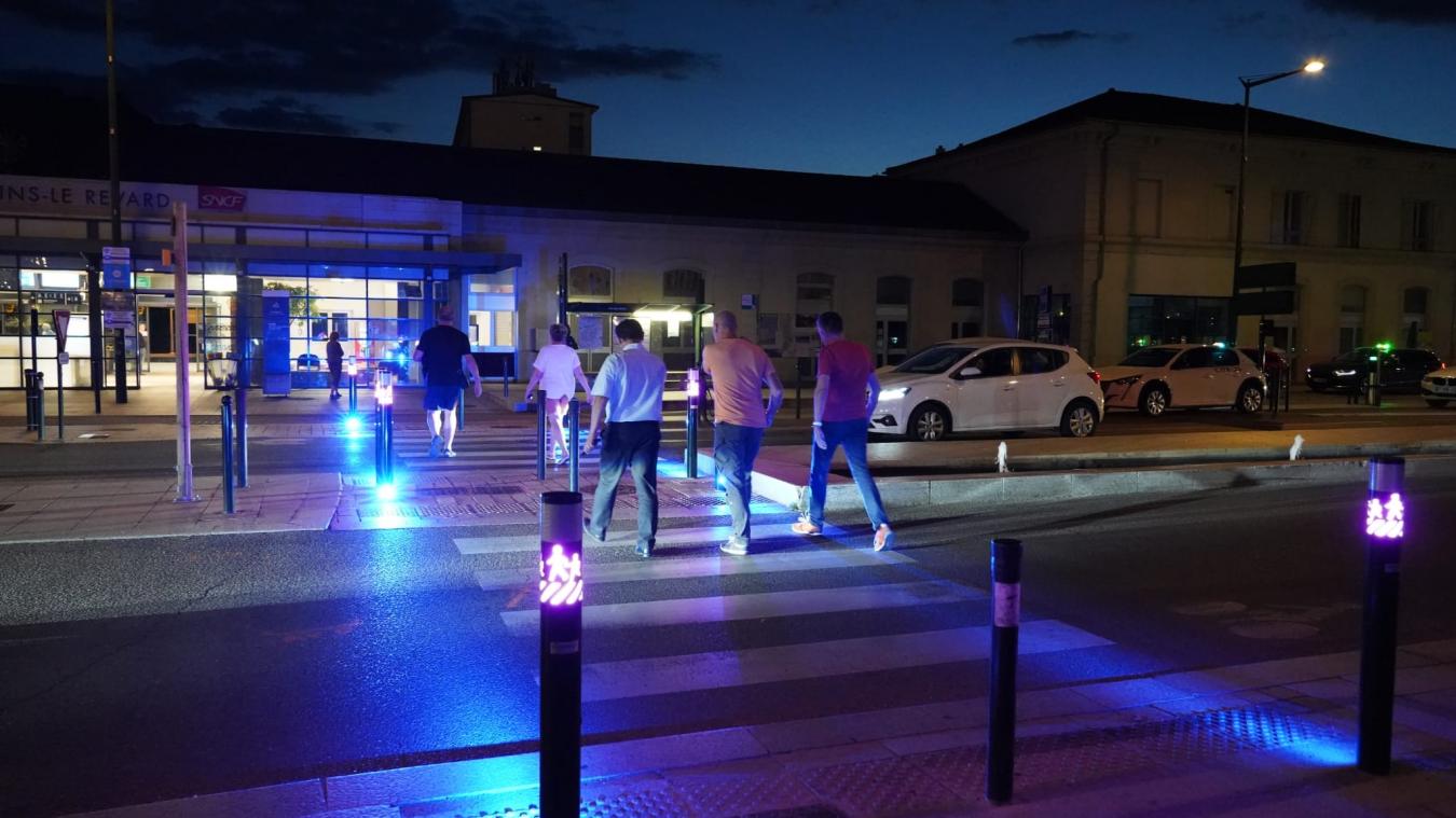 Une innovation installée pour sécuriser un passage piéton d’Aix-les-Bains