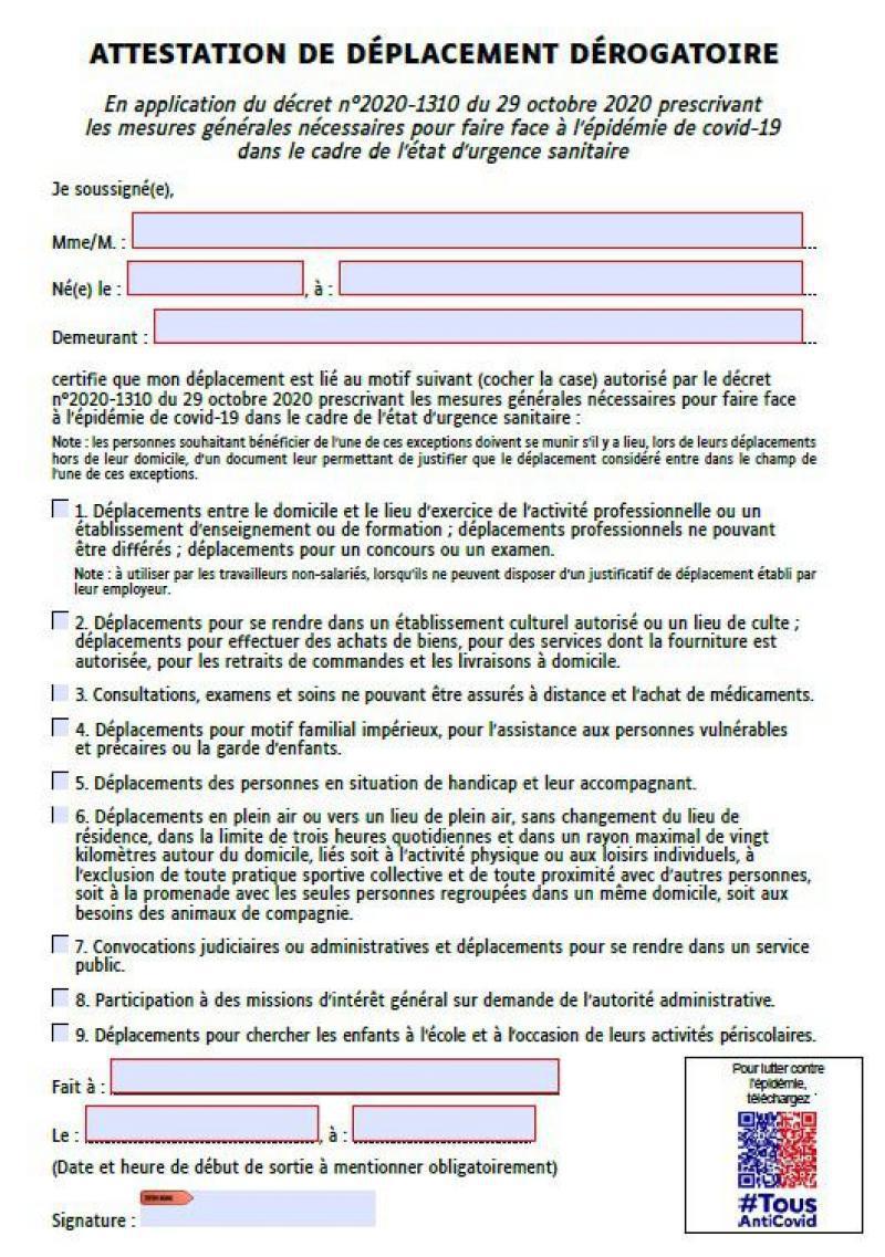 Confinement Telechargez La Nouvelle Attestation De Deplacement Le Messager