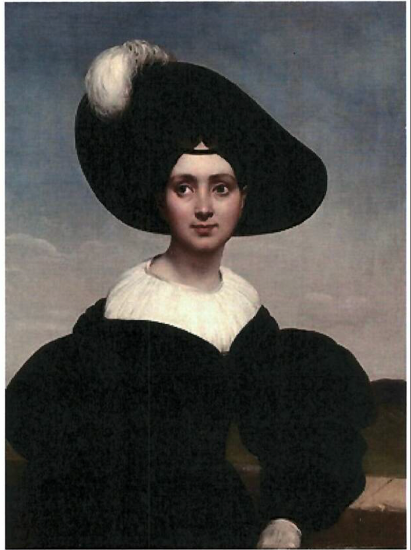Portrait d’Anne Eynard-Lullin pr Horace Vernet, 1831, MAH