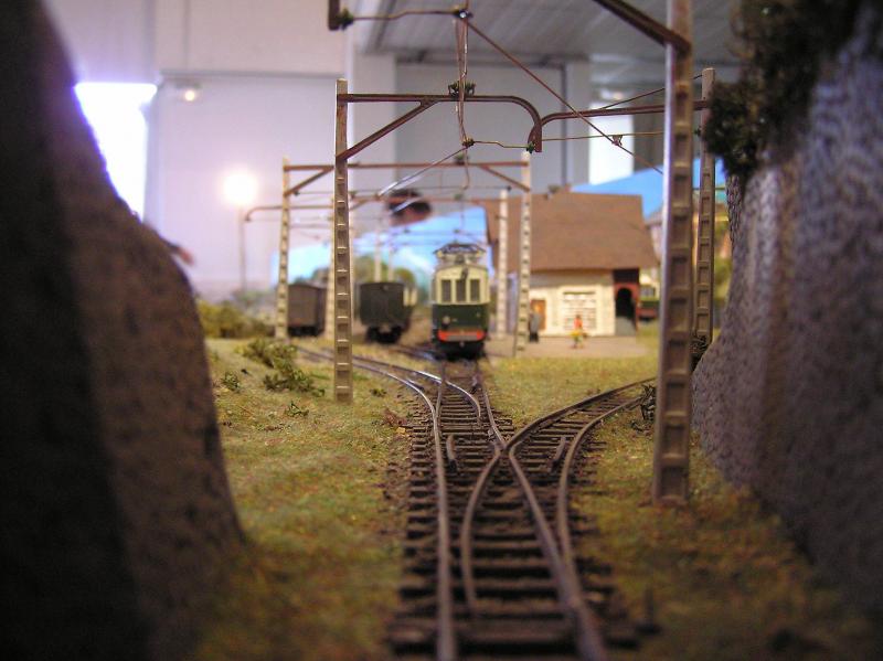 Quelques détails de la maquette de la ligne exploitée par la Compagnie des chemins de fer économiques du Nord.